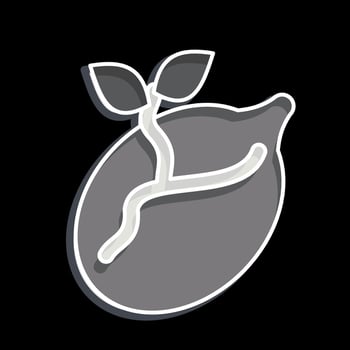 Icon Seeds. related to Agriculture symbol. glossy style. simple design editable. simple illustration vector