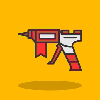 Glue gun Vector Icon Design