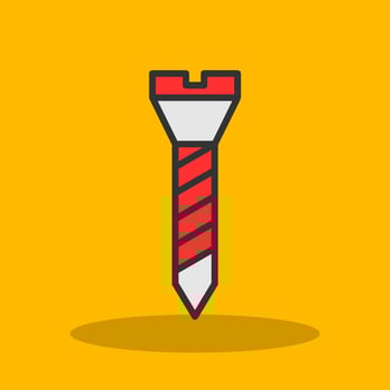 Screw Vector Icon Design