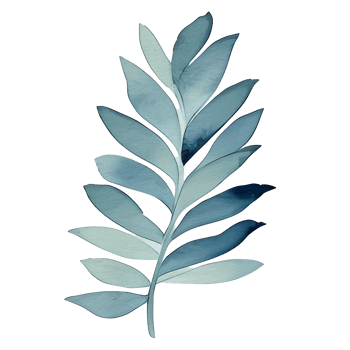 watercolor natural leaf, png