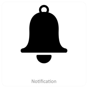 Notification and alert icon concept vector