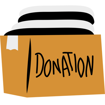 Volunteer Holding Box Donation png