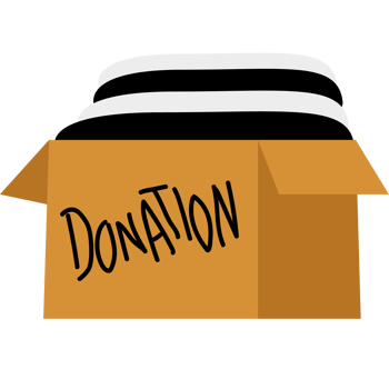 Volunteer Holding Box Donations png
