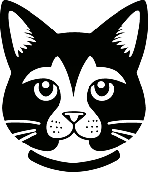 Close-up of cute cat face. AI-Generated png