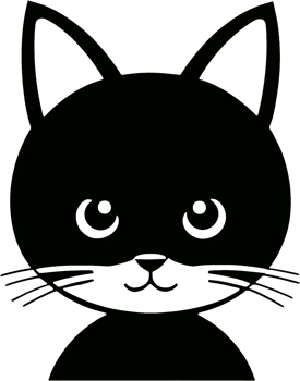 Close-up of cute cat face. AI-Generated png