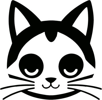 Close-up of cute cat face. AI-Generated png