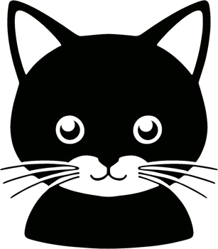 Close-up of cute cat face. AI-Generated png