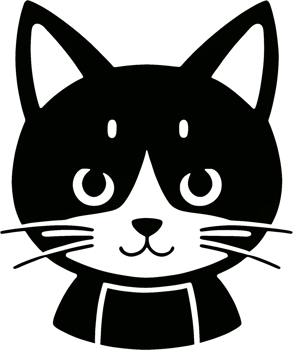 A drawing of a cute cartoon cat. AI-Generated. png
