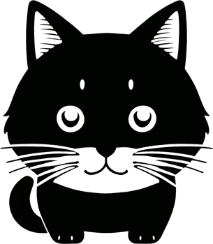 Close-up of cute cat face. AI-Generated png