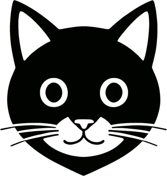 Close-up of cute cat face. AI-Generated png