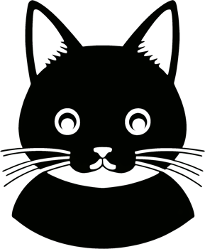 Close-up of cute cat face. AI-Generated png