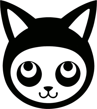 Close-up of cute cat face. AI-Generated png