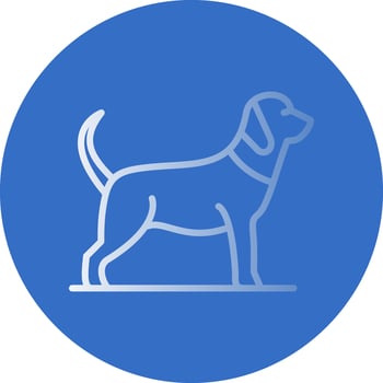 Dog Vector Icon Design