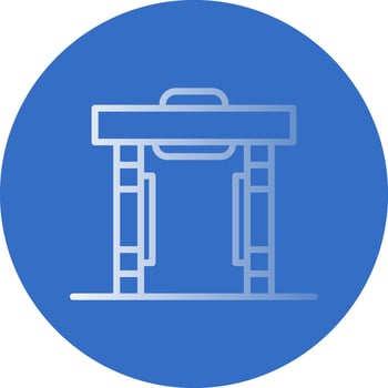 Metal detector Vector Icon Design