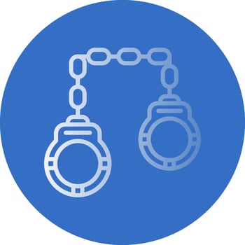 Handcuffs Vector Icon Design