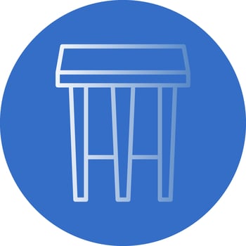 Stool Vector Icon Design