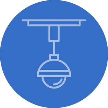Roof Light Vector Icon Design