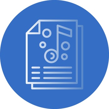 Music list Vector Icon Design