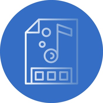 Music file Vector Icon Design