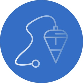 Plumb bob Vector Icon Design