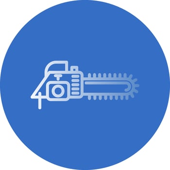 Chain saw Vector Icon Design