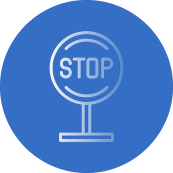 Stop Vector Icon Design