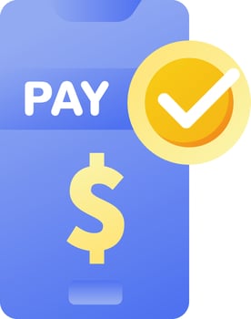 payment gateway icons modern gradient style vector