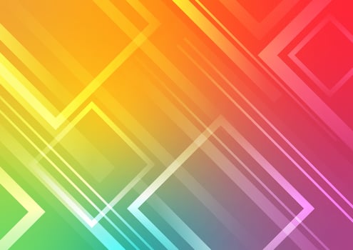Abstract colorful square line gradient presentation background vector