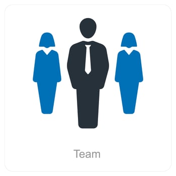 Team and group icon concept vector