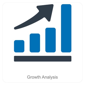 Graph Analysis and chart icon concept vector