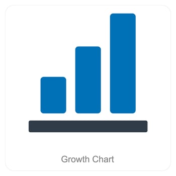 Graph Chart and diagram icon concept vector