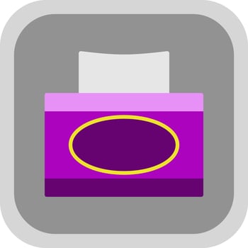 Tissue box Vector Icon Design