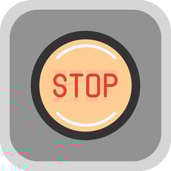 Stop Vector Icon Design