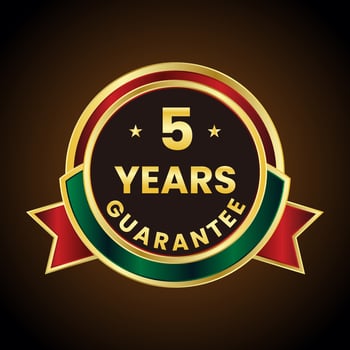 5 years guarantee golden label vector