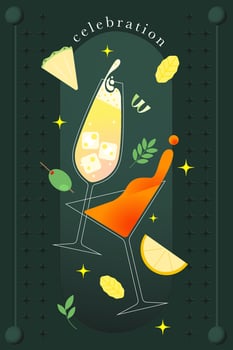 Cocktail party celebration vector