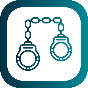 Handcuffs Vector Icon Design