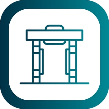 Metal detector Vector Icon Design