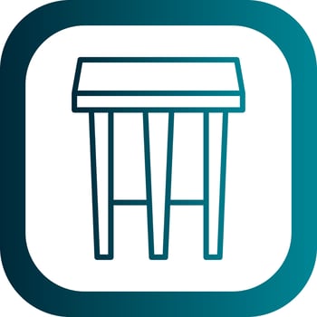 Stool Vector Icon Design