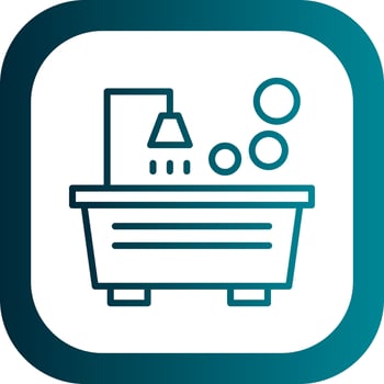 Tub Vector Icon Design