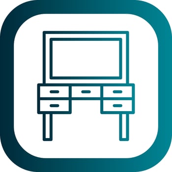 Dressing Table Vector Icon Design