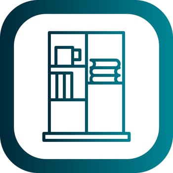 Book Case Vector Icon Design