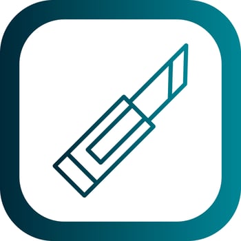 Surgical knife Vector Icon Design