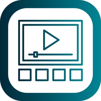 Video player Vector Icon Design