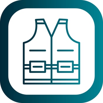 High visibility vest Vector Icon Design