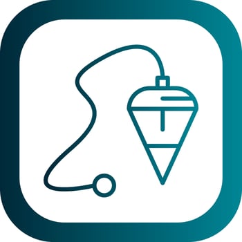 Plumb bob Vector Icon Design
