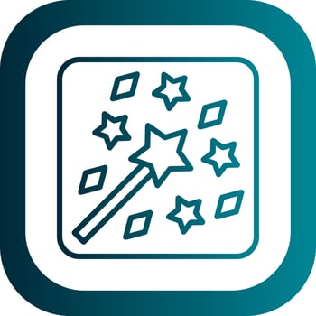 Magic Wand Vector Icon Design