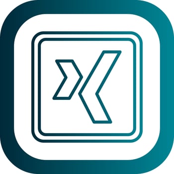 Xing Logo Vector Icon Design