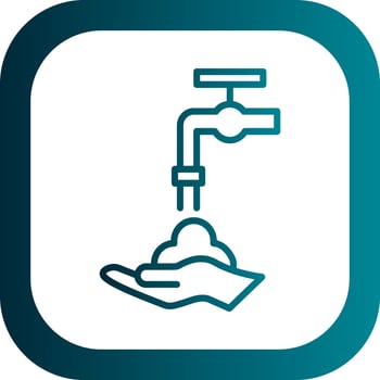 Hand wash Vector Icon Design