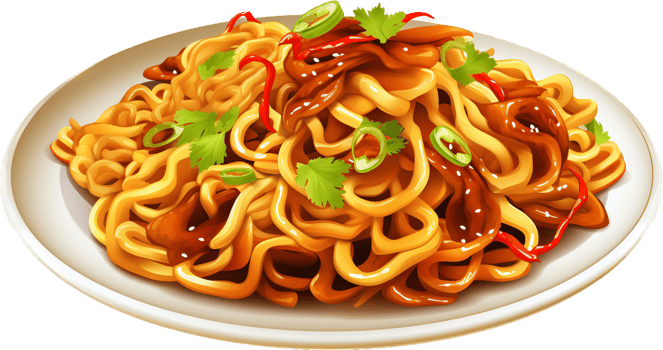 Cantonese Soy Sauce Pan Fried Noodles with . png