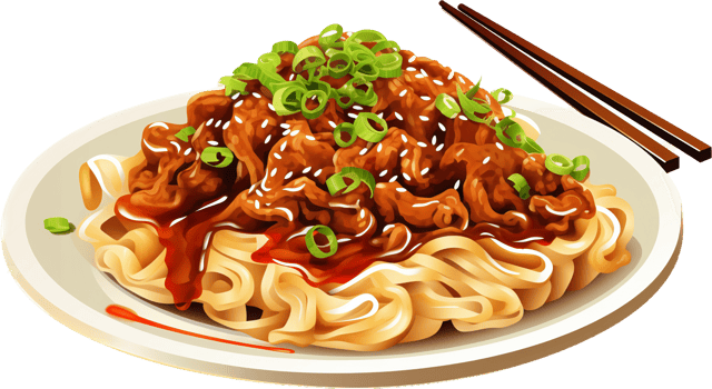 Cantonese Soy Sauce Pan Fried Noodles with . png